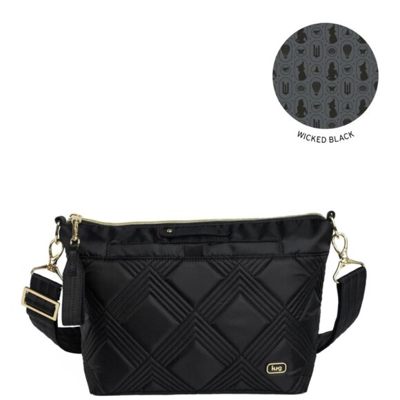 Lug Wicked x Lug Flare 2 Crossbody Bag Black - Picture 1 of 13